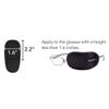 FCAROLYN 6pcs Eye Patch for Glasses (Normal Size, Black) view 4
