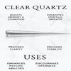 Jet Pranic Crystal Quartz Disintegrator Wand  Natural Clear Quartz Healing Tool for Energy Clearing, Chakra Balancing, Psychic Surgery, Stress Relief & Spiritual Growth view 4