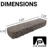 PUMIE Scouring Stick, Heavy Duty, HDW by U.S. Pumice, Remove Toilet Stains, Hard Water Rings, Rust and Paint, Carbon Buildups (1 Pack) view 2
