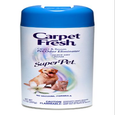 Carpet Fresh Super Pet Carpet and Room Pet Oder Eliminator, Animal Smell remover, No Vacuum Formula, 10.5 OZ [6-pack]