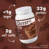 Quest Nutrition Chocolate Milkshake Protein Powder, 22g Protein, 1g Sugar, Low Carb, Gluten Free, 3 Pound, 43 Servings view 2