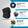 BraceAbility Patellar Tracking Knee Brace - Running, Exercise, Basketball Support Sleeve Stabilizer for Post Kneecap Dislocation, Tendonitis, Ligament, Patellofemoral and Meniscus Injuries (Medium) view 3