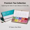 OSULLOC Premium Tea Collection (40 count, 10 flavors x 4 ea), Valentines Day Tea Gift Set, Self Care Sampler Gift Box, Premium Organic Pure & Blended Tea from Jeju view 2