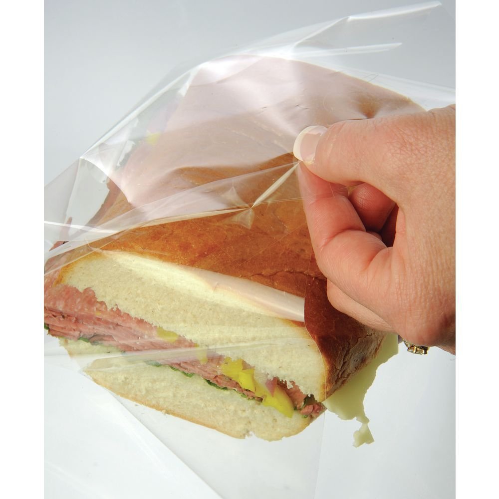 .80 Gauge BOPP Plastic Clear Film Wrap -15"L x 15"W, 1000 per case