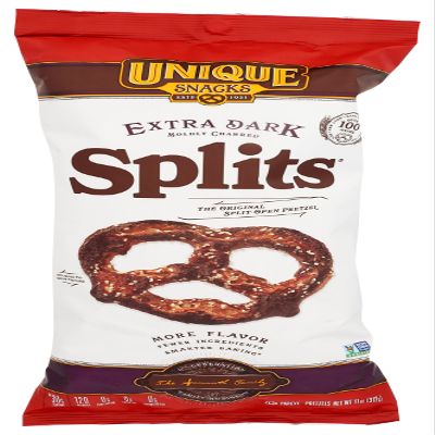 Unique Pretzels Extra Dark Splits Pretzels - 11 oz
