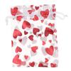 100pcs Love Heart Gift Bags Candy Bags Jewelry Packaging Wedding Gift Pouch Drawstring Bags for Valentine's Day Wedding Festival Party Supply view 2