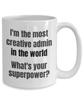 admin coffee cup administrator office staff creative novelty gift idea secretary tea cocoa hot chocolate view 2