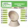 250 Count - EcoQuality 40oz Round Disposable Bowls Natural Sugarcane Bagasse Bamboo Fibers Sturdy Compostable Eco Friendly Environmental Paper Plastic Bowl Alternative Tree Free view 3