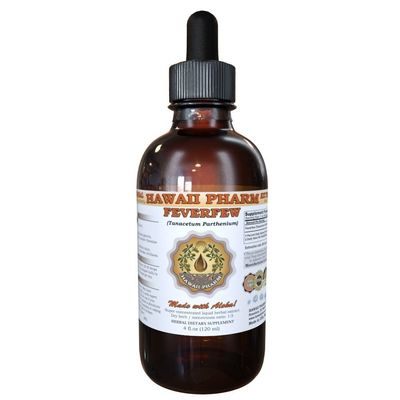 Feverfew Liquid Extract, Organic Feverfew (Tanacetum parthenium) Tincture Supplement 2 oz