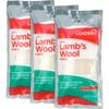 LEADER 100% Lambs Wool Padding, Provides Cushioning Comfort and Pain Relief Between Toes, 3/8 oz, 3 Pack view 1