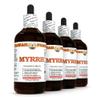 Myrrh Liquid Extract, Organic Myrrh (Commiphora myrrha) Tincture Herbal Supplement, Hawaii Pharm, Made in USA, 4x4 fl.oz view 1