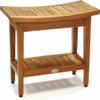 AquaTeak (Fully Assembled) Patented 24" Maluku Teak Shower Bench view 1