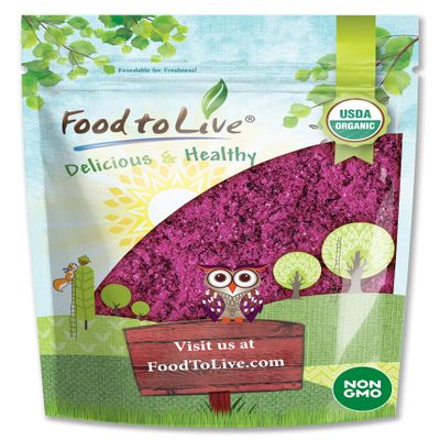 Food to Live - Organic Freeze-Dried Red Dragon Fruit Powder, 1 Pound Non-GMO, Raw Pitahaya, Pitaya Vegan Superfood, Bulk, Non-Irradiated, Great for Drinks
