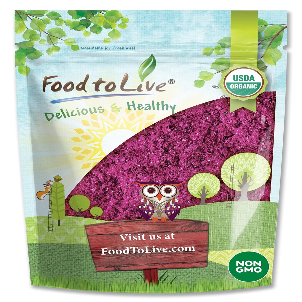 Food to Live - Organic Freeze-Dried Red Dragon Fruit Powder, 1 Pound  Non-GMO, Raw Pitahaya, Pitaya Vegan Superfood, Bulk, Non-Irradiated, Great for Drinks