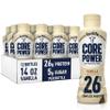 Core Power Protein Shake, Vanilla, 26g Bottle, 14oz, 12 Pack view 1