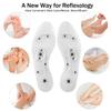 3 Pairs Acupressure Magnetic Massage Insoles, Oumers Foot Massage Shoe-pad Foot Therapy Reflexology Pain Relief Shoe Insoles,Transparent (US M:7-9 W:8-10) view 4