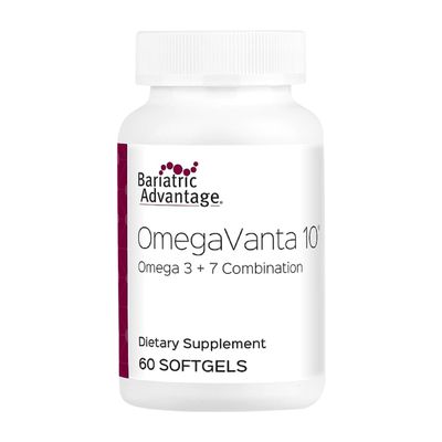 Bariatric Advantage OmegaVanta 10 - Omega Fish Oil - Enriched EPA & DHA - Enteric Softgel Design - Supports Heart Health* - Natural Lemon Flavor - 60 Count