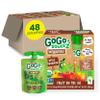 GoGo squeeZ Organic Applesauce and Fruit Puree, Apple Cinnamon, 3.2 oz (Pack of 48), Unsweetened Organic Fruit Snacks for Kids, Gluten Free, Nut Free and Dairy Free, Recloseable Cap, BPA Free Pouches view 1