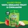 GoGo squeeZ Organic Applesauce and Fruit Puree, Apple Cinnamon, 3.2 oz (Pack of 48), Unsweetened Organic Fruit Snacks for Kids, Gluten Free, Nut Free and Dairy Free, Recloseable Cap, BPA Free Pouches view 4