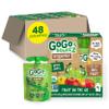 GoGo squeeZ Organic Applesauce and Fruit Puree, Apple Apple, 3.2 oz (Pack of 48), Unsweetened Organic Fruit Snacks for Kids, Gluten Free, Nut Free and Dairy Free, Recloseable Cap, BPA Free Pouches view 1