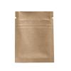 100/Pack Flat-Style Kraft Paper/Foil Zip Top Closure Bags (6x8cm (2.2x3")) view 1