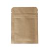 100/Pack Flat-Style Kraft Paper/Foil Zip Top Closure Bags (8x11cm (3.1x4.2")) view 1