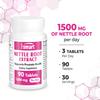 Supersmart - Nettle Root Extract 1500 mg Per Day - Extract of Stinging Nettle Root - Support Healthy Urinary Tract - Prostate Supplements for Men | Non-GMO - 90 Tablets. view 4