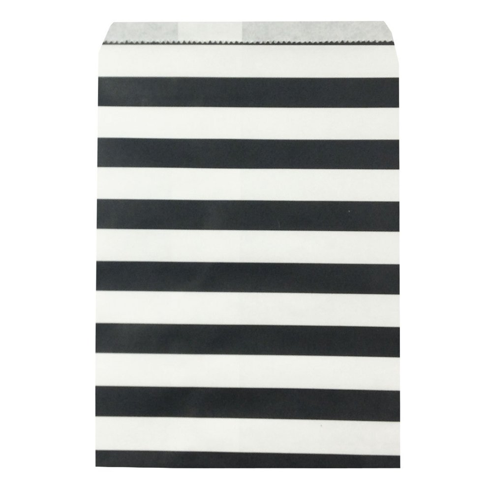 Allydrew Horizontal Favor Bags, Black (Set of 25)