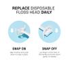 REACH Ultraclean Access Flosser Starter Kit, Unflavored, Plaque Remover for Teeth, for Hard to Reach Areas, Oral Care, PFAS Free, 1 Replaceable Flosser & 8 Refill Heads, 6 Pack view 4