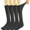 Yomandamor Mens Diabetic Over The Calf Socks,4 Pack Size 10-13 view 1