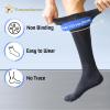 Yomandamor Mens Diabetic Over The Calf Socks,4 Pack Size 10-13 view 2