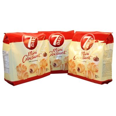 7days Mini Croissant Cocoa Filling 200g (Pack of 3)