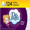 Puffs Ultra Soft Facial Tissues, 1 Family Size Box, 124 Facial Tissues Per Box view 1