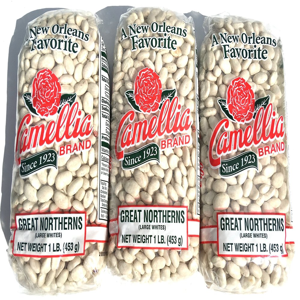 Camellia Great Northerns White Beans Dry 1 Lb (3Pack)