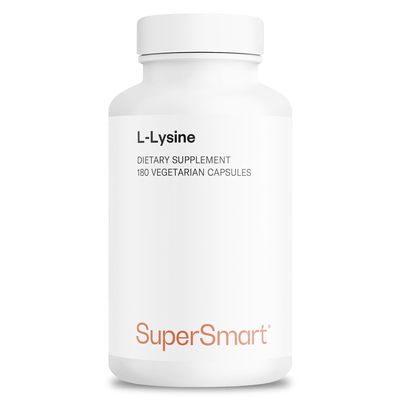 Supersmart - L-Lysine 6000mg per Day (High Strength) - Essential Amino Acid Lysine Supplement | Non-GMO & Gluten Free - 180 Vegetarian Capsules