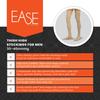 Ease Opaque Men's Thigh Highs with Firm (30-40mmHg) Compression (XL Long, Khaki) view 3