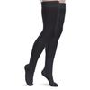 CORE-SPUN BY THERAFIRM 15-20mmHg Mild Graduated Compression Support Thigh High Socks (Black, Medium Short) view 1