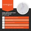 CORE-SPUN BY THERAFIRM 15-20mmHg Mild Graduated Compression Support Thigh High Socks (Black, Medium Short) view 3