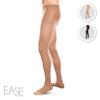 Ease Opaque Open-Toe Waist Highs - 30-40mmHg Firm Long Compression Stockings (Sand, Small Long) view 2