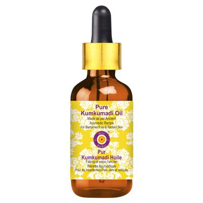 Deve Herbes Kumkumadi Oil | Infused | Pure | Non-Sticky | Lightweight | For Facial Care | Men & Women | 50ml (1.69 oz)