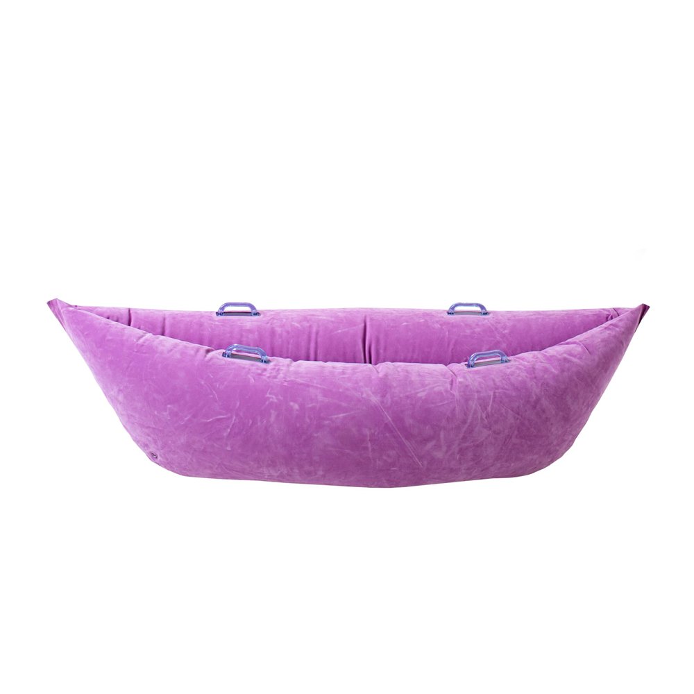 Fun and Function Air-Lite Cozy Canoe - Inflatable Sensory Peapod for Sensory Needs - Sensory Chair Compression Canoe for Kids Ages 3+ - Sensory Furniture - Purple - Large