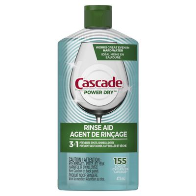 Cascade Power Dry Dishwasher Rinse Aid, 16 fl oz