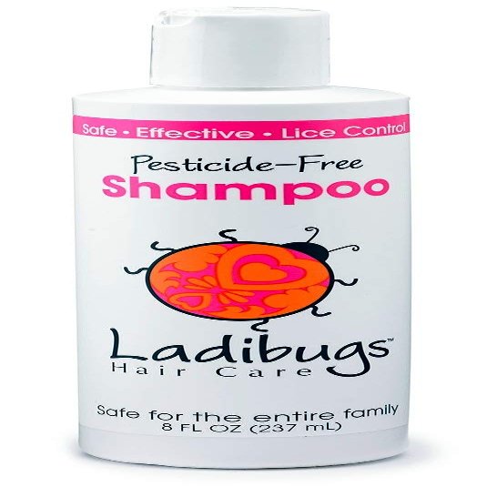 LADIBUGS Lice Prevention Shampoo 8oz | Natural, Essential Oils, Sulfate-free | Keep Head Lice Away!
