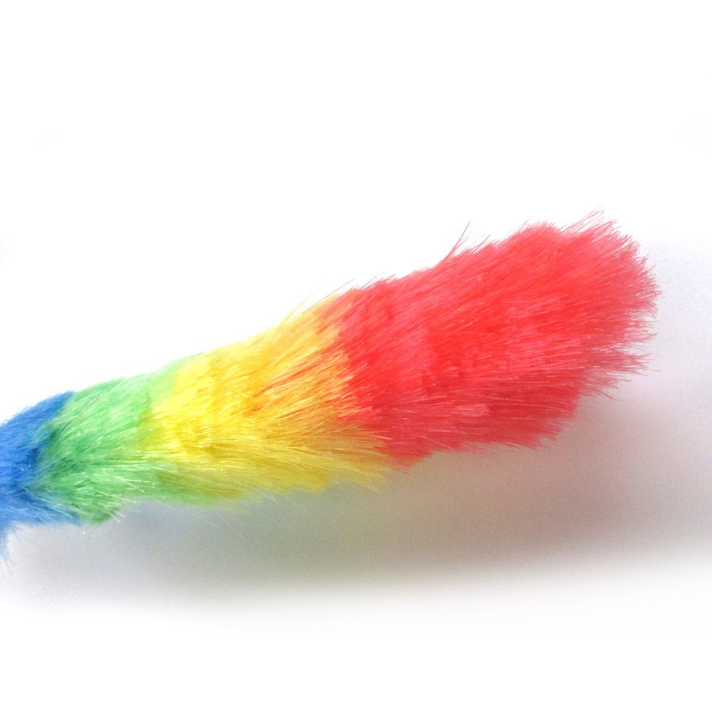 1pc Soft Magic Plastic Feather Duster Anti Static Car Home Window Cleaner 28" Rainbow Extendable Anti Static Duster Reusable 28 Inch Long Cleaning Ceiling, Fan, Furniture Home, Office, Kitchen