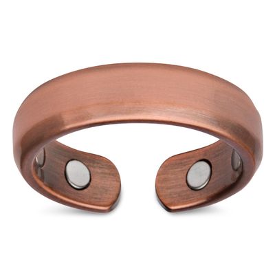 Smarter LifeStyle Elegant Copper Magnetic Ring for Men And Women - Magnetic Copper Ring (Size: 07)