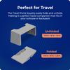 Squatty Potty Porta Traveler Foldable Toilet Stool for Travel, 7" Height, Gray view 3