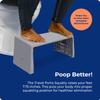 Squatty Potty Porta Traveler Foldable Toilet Stool for Travel, 7" Height, Gray view 4