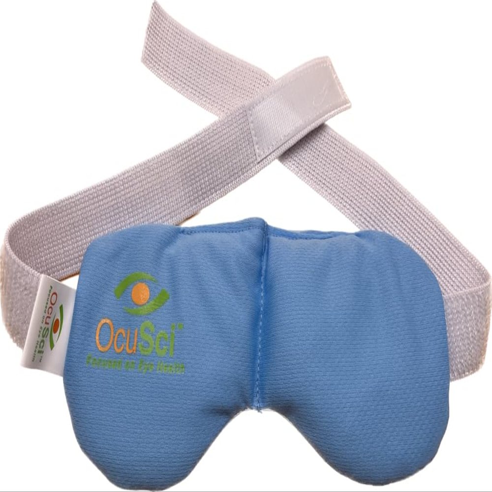Eye Comfort Compress for Dry Eye Relief, hot and Cold Therapy to Treat: Dry Eye Syndrome, Allergies, TMJ, Sinus Pressure, Stress. (Eye Compress Hot/Cold)