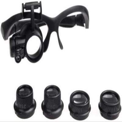 1pcs 10X 15X 20X 25X Watch Repair Glasses Eyewear Magnifier Loupe with Led (Single Eye Magnifier)