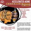 2 Gallon Whiskey Aging Barrel (10 Liter) with Wood Stand, Bung and Spigot - 10L Mini Charred Oak Barrels for Aging Whiskey, Bourbon, Cocktails and More! Laser Engraved Whiskey Barrel Design (B511) view 3